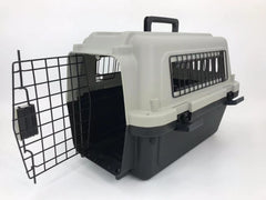 Medium Portable Pet Dog Cat Carrier Travel Bag Cage House Safety Lockable Kennel Grey Pet Care V278-H-1-HKX-006-GREY Online Furniture