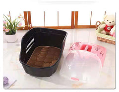 Medium Portable Travel Dog Cat Crate Pet Carrier Cage Comfort With Mat-Pink Pet Care V278-BP239-CARRIER-M-PINK Online Furniture