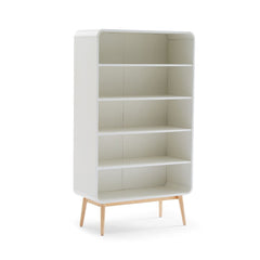 Merlin White Modern Retro Display Cabinet Furniture > Living Room V80-MZI-DS1640-WOK Online Furniture