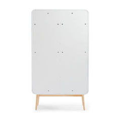 Merlin White Modern Retro Display Cabinet Furniture > Living Room V80-MZI-DS1640-WOK Online Furniture