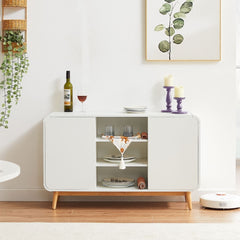 Merlin White Modern Retro Sideboard Buffet Table Furniture > Dining V80-MZI-SB12045-WOK Online Furniture