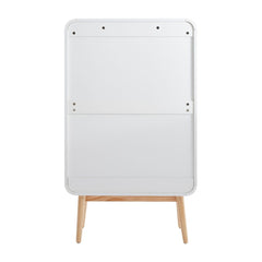 Merlin White Modern Retro Tallboy Furniture > Bedroom V80-MZI-TB7040-WOK Online Furniture