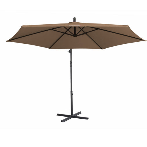 Milano 3M Outdoor Umbrella Cantilever With Protective Cover Patio Garden Shade - Latte Furniture > Outdoor V160-10001698 Online Furniture