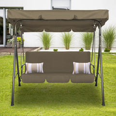 Milano Outdoor Swing Bench Seat Chair Canopy Furniture 3 Seater Garden Hammock - Coffee Furniture > Outdoor V160-401487 Online Furniture