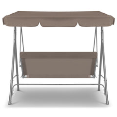 Milano Outdoor Swing Bench Seat Chair Canopy Furniture 3 Seater Garden Hammock - Coffee Furniture > Outdoor V160-401487 Online Furniture