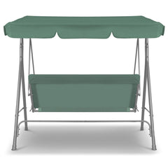 Milano Outdoor Swing Bench Seat Chair Canopy Furniture 3 Seater Garden Hammock - Dark Green Furniture > Outdoor V160-401486 Online Furniture