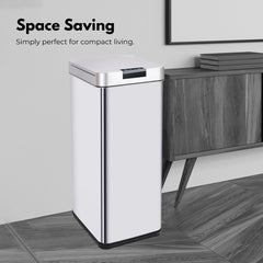 MIRAKLASS Sensor Bin 50L Narrow Silver Square MK-SB-110-JR Home & Garden > Kitchen Bins V227-6160642006080 Online Furniture