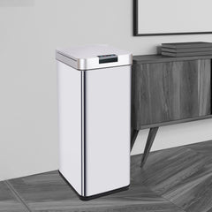 MIRAKLASS Sensor Bin 50L Narrow Silver Square MK-SB-110-JR Home & Garden > Kitchen Bins V227-6160642006080 Online Furniture