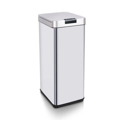 MIRAKLASS Sensor Bin 50L Narrow Silver Square MK-SB-110-JR Home & Garden > Kitchen Bins V227-6160642006080 Online Furniture