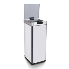 MIRAKLASS Sensor Bin 50L Narrow Silver Square MK-SB-110-JR Home & Garden > Kitchen Bins V227-6160642006080 Online Furniture