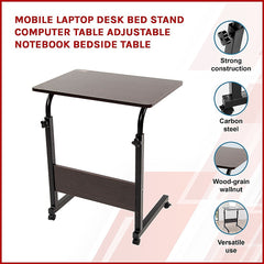 Mobile Laptop Desk Bed Stand Computer Table Adjustable Notebook Bedside Table Furniture > Office V63-827831 Online Furniture