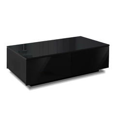 Modern Coffee Table 4 Storage Drawers High Gloss Living Room Furniture Furniture FURNI-L-COF01-BK-AB Online Furniture