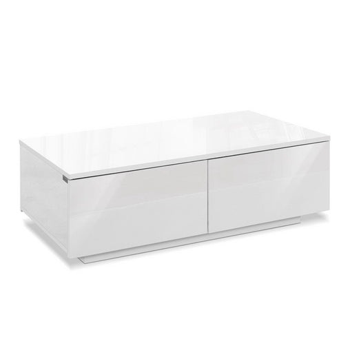 Modern Coffee Table 4 Storage Drawers High Gloss Living Room Furniture Furniture FURNI-L-COF01-WH-AB Online Furniture