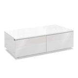 Modern Coffee Table 4 Storage Drawers High Gloss Living Room Furniture