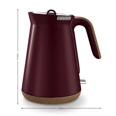 Morphy Richards 1.5L Aspect Kettle - Maroon with Cork-Effect Trim Appliances > Kitchen Appliances V240-100017 Online Furniture