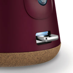 Morphy Richards 1.5L Aspect Kettle - Maroon with Cork-Effect Trim Appliances > Kitchen Appliances V240-100017 Online Furniture