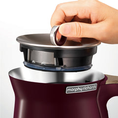Morphy Richards 1.5L Aspect Kettle - Maroon with Cork-Effect Trim Appliances > Kitchen Appliances V240-100017 Online Furniture