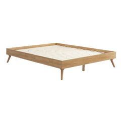 Natural Oak Ensemble Bed Frame Wooden Slat King Furniture > Bedroom V80-CSA-2430-BB-K Online Furniture