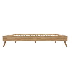 Natural Oak Ensemble Bed Frame Wooden Slat King Furniture > Bedroom V80-CSA-2430-BB-K Online Furniture