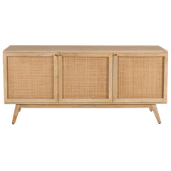 Olearia  Buffet Table 150cm 3 Door Solid Mango Wood Storage Cabinet Natural Furniture > Living Room V315-VOD-ELLO-04 Online Furniture