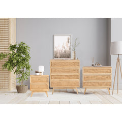 Olearia  Storage Cabinet Buffet Chest of 3 Drawer Mango Wood Rattan Natural Furniture > Living Room V315-VOD-ELLO-08 Online Furniture