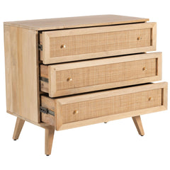 Olearia  Storage Cabinet Buffet Chest of 3 Drawer Mango Wood Rattan Natural Furniture > Living Room V315-VOD-ELLO-08 Online Furniture