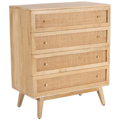 Olearia  Storage Cabinet Buffet Chest of 4 Drawer Mango Wood Rattan Natural Furniture > Living Room V315-VOD-ELLO-09 Online Furniture