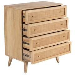 Olearia  Storage Cabinet Buffet Chest of 4 Drawer Mango Wood Rattan Natural Furniture > Living Room V315-VOD-ELLO-09 Online Furniture