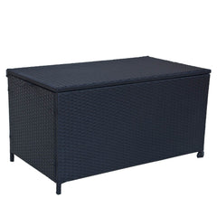 Outdoor PE Wicker Storage Box Garden 320L-Black Furniture > Outdoor V264-OTF-506S-BLK Online Furniture