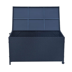 Outdoor PE Wicker Storage Box Garden 320L-Black Furniture > Outdoor V264-OTF-506S-BLK Online Furniture