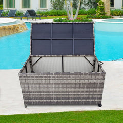 Outdoor PE Wicker Storage Box Garden 320L-Grey Furniture > Outdoor V264-OTF-506S-LGR Online Furniture