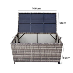 Outdoor PE Wicker Storage Box Garden 320L-Grey Furniture > Outdoor V264-OTF-506S-LGR Online Furniture