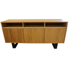 Petunia  Buffet Table 160cm 3 Door 3 Niche Elm Timber Wood Metal Leg - Natural Furniture > Living Room V315-VOD-BOST-06 Online Furniture