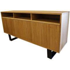 Petunia  Buffet Table 160cm 3 Door 3 Niche Elm Timber Wood Metal Leg - Natural Furniture > Living Room V315-VOD-BOST-06 Online Furniture