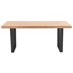 Petunia  Dining Table 180cm Elm Timber Wood Black Metal Leg - Natural Furniture > Dining V315-VOD-BOST-01 Online Furniture