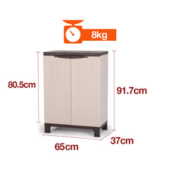 PlantCraft Outdoor Storage Cabinet Waterproof Cupboard Garage Backyard Tool Shed Furniture > Outdoor V219-STRCBNBMRA09R Online Furniture