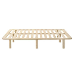 Platform Bed Base Frame Wooden Natural Double Pinewood Furniture > Bedroom V80-CL-WB147-D Online Furniture