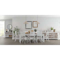 Plumeria Dining Chair Set of 2 Solid Acacia Wood Dining Furniture - White Brush Furniture > Dining V315-VOD-HOME-13-2PC-KIT Online Furniture