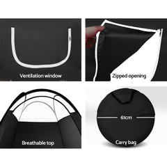 Portable Pop Up Tanning Tent - Black Health & Beauty TAN-TENT-S19-BK Online Furniture