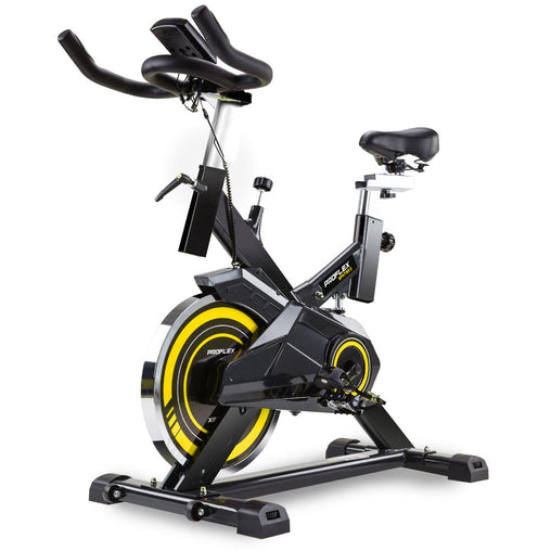 PROFLEX Commercial Spin Bike Flywheel Exercise Workout Home Gym Yellow Sports & Fitness > Fitness Accessories V219-FTNSPBPRFA75Y Online Furniture