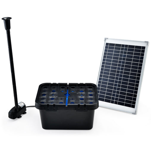 PROTEGE 10W Solar Powered Water Fountain Pump Pond Kit with Eco Filter Box Home & Garden > Fountains V219-PMPFPKPROAF20 Online Furniture