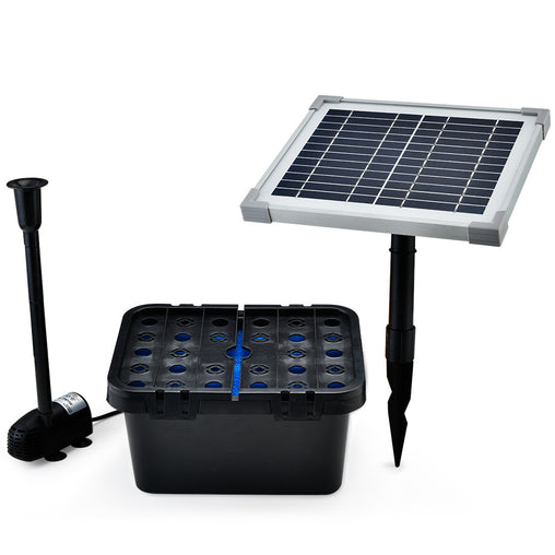 PROTEGE 5W Solar Powered Water Fountain Pump Pond Kit with Eco Filter Box Home & Garden > Fountains V219-PMPFPKPROAF10 Online Furniture