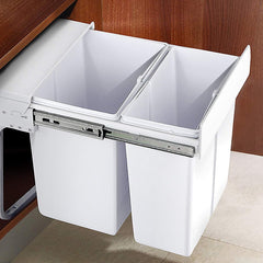 Pull Out Bin Kitchen Double Dual Slide Garbage Rubbish Waste 10L+20L Home & Garden > Kitchenware V63-824211 Online Furniture