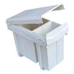 Pull Out Bin Kitchen Double Dual Slide Garbage Rubbish Waste 10L+20L Home & Garden > Kitchenware V63-824211 Online Furniture