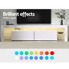 RGB LED TV Stand - 189cm FURNI-L-TV189-WH-AB Online Furniture