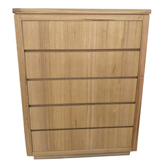 Rosemallow Tallboy 5 Chest of Drawers Solid Messmate Wood Bed Storage Cabinet Furniture > Bedroom V315-VO-HIGH-14 Online Furniture