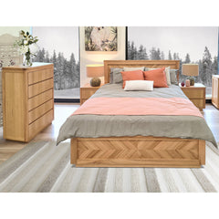 Rosemallow Tallboy 5 Chest of Drawers Solid Messmate Wood Bed Storage Cabinet Furniture > Bedroom V315-VO-HIGH-14 Online Furniture