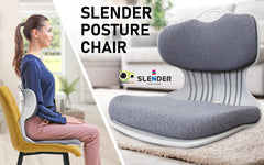 Samgong 4 Set Grey Slender Chair Posture Correction Seat Floor Lounge Stackable Furniture > Bar Stools & Chairs V274-FT-SLDC-GY-X4 Online Furniture