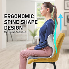 Samgong 4 Set Grey Slender Chair Posture Correction Seat Floor Lounge Stackable Furniture > Bar Stools & Chairs V274-FT-SLDC-GY-X4 Online Furniture