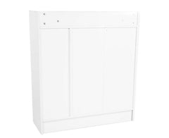 Sarantino New 21 Pairs Shoe Cabinet Rack Storage Organiser Shelf 2 Doors Cupboard White Furniture > Living Room V240-CBT-080-030-090-WH Online Furniture